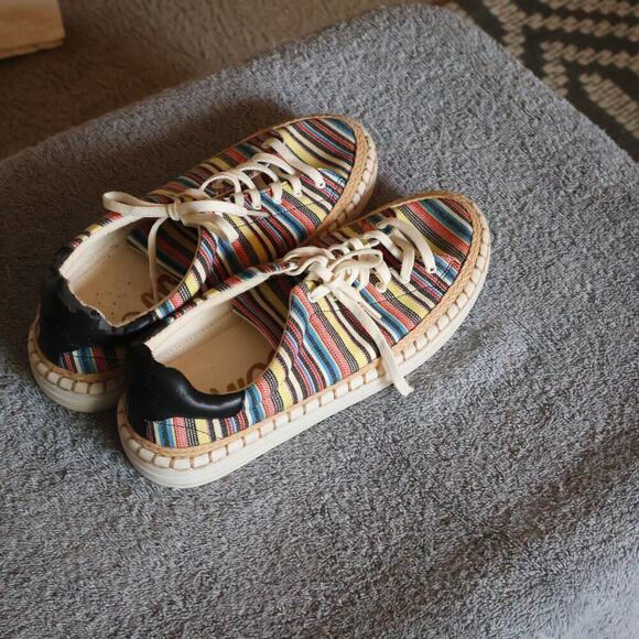 Sam Edelman Multicolor Striped Sneakers - Picture 5 of 11